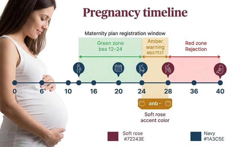 Garis masa window pendaftaran maternity 12-28 minggu